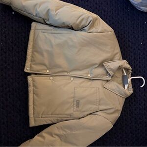 Women's Classic Tan Puffer Jacket
